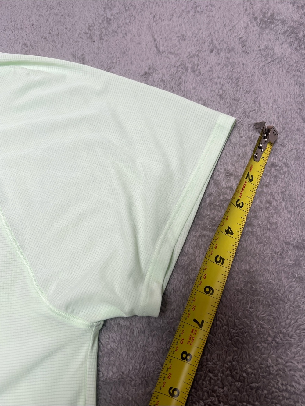 Athleta Yoga Pale Mint Short Sleeve Athletic Tee - Picture 5 of 5